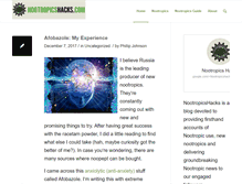 Tablet Screenshot of nootropicshacks.com